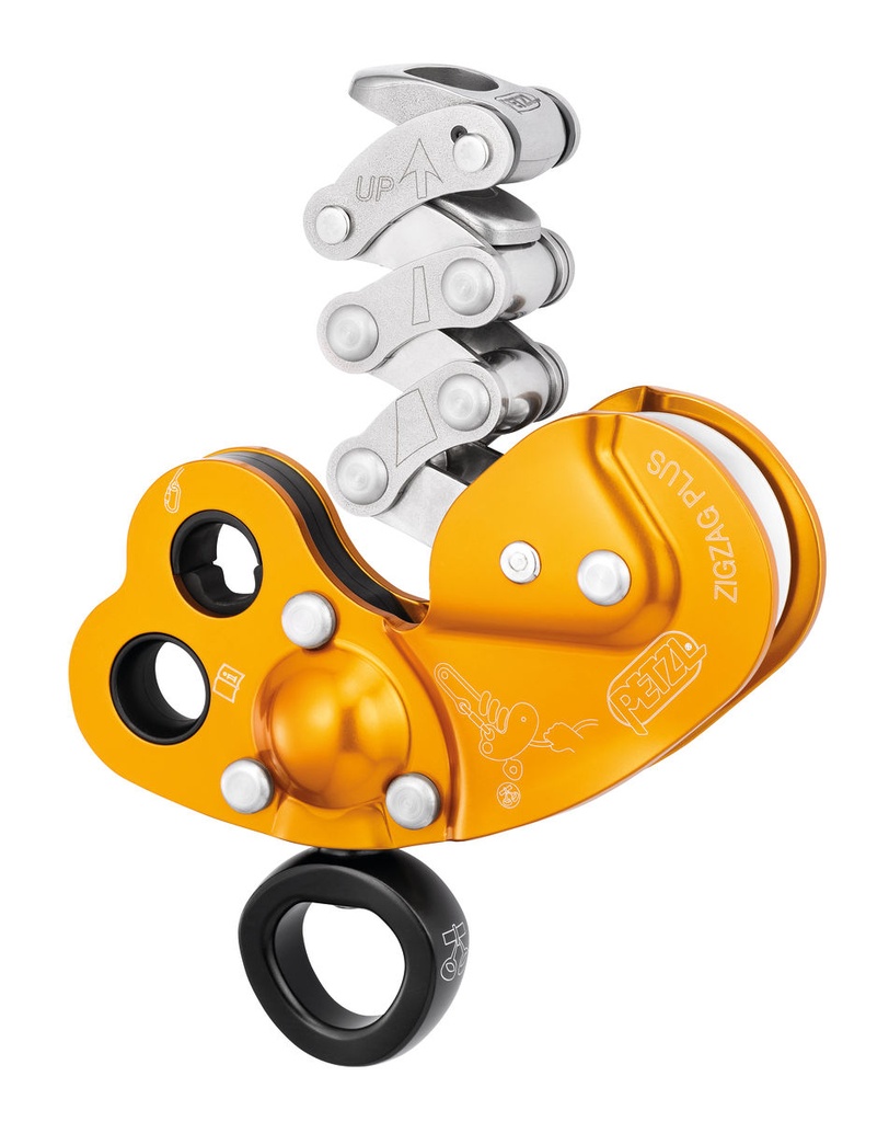 Petzl ZIGZAG Plus Descender Mechanical Prusik w/ Swivel