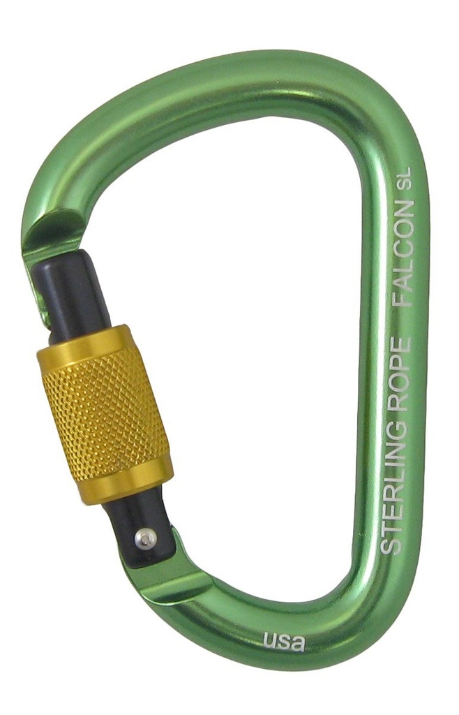 Sterling Falcon Screwlock Small Pear Carabiner