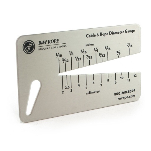 [Cable and Rope Size Gauge] Cable and Rope Size Gauge