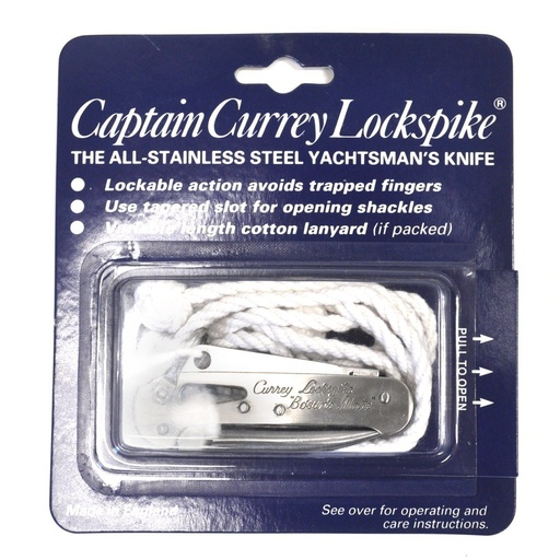 [02-150600] Captain Currey Lockspike Bosun Mate - Rigging Marlin Spike Knife (#1492)