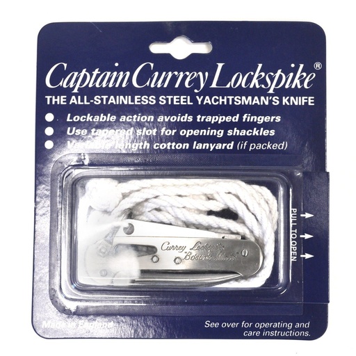 [02-150600] Captain Currey Lockspike Bosun Mate - Rigging Marlin Spike Knife (#1493)