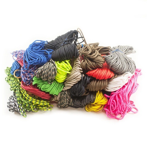 Multicolor Paracord Bulk Variety Pack with Spool - 12 Colors - 960ft - Paracord Supplies