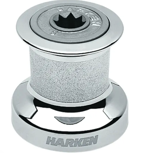 [B6CCA] Harken Classic Plain Top Chrome Single-Speed Winches, B6CCA